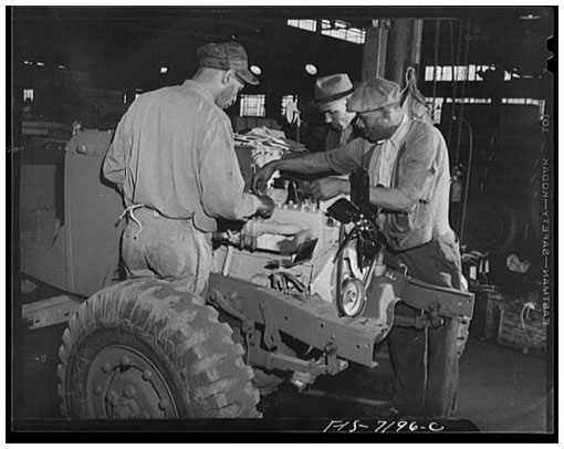 Photo: Arthur S. Siegel, 1942. Chrysler Corporation Dodge truck plant